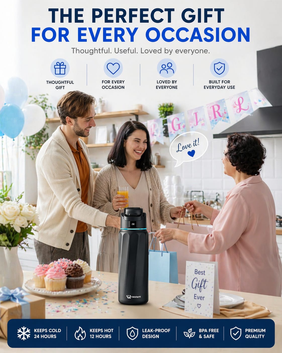 HydraTrack Pro™ Smart Bottle